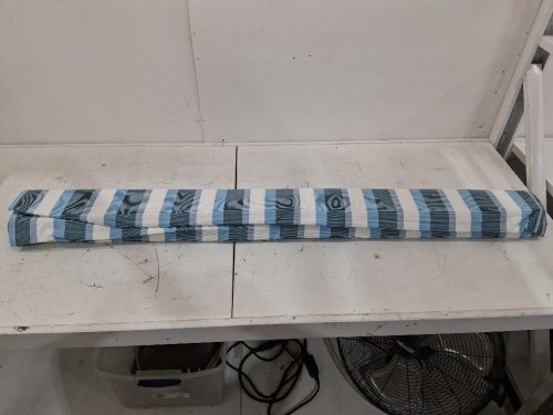 lazy daze outdoor quick dry hammock - 78" x 55" - 450lbs max - blue white stripes (model: hm-th-bt) image 3