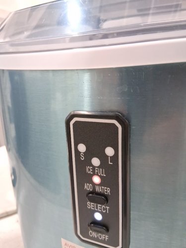 EUHOMY Countertop Ice Maker Machine with Handle, Basket & Scoop - MAKES 26LB Per Day - silver (MODEL: IM-01X/IM008-BSI-CAEH) image 4