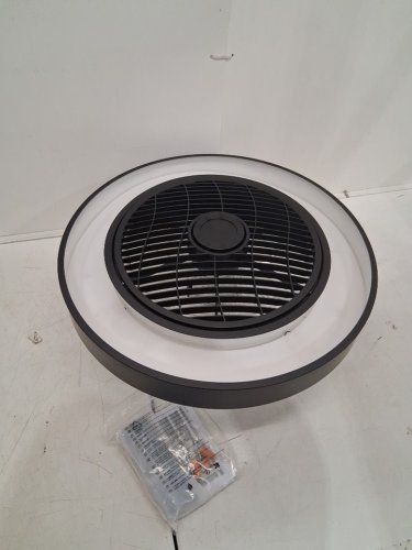 Zardon Low Profile Ceiling Fan With Light and Remote Control - 20" - black (model: y25fsd0013-6801) image 3