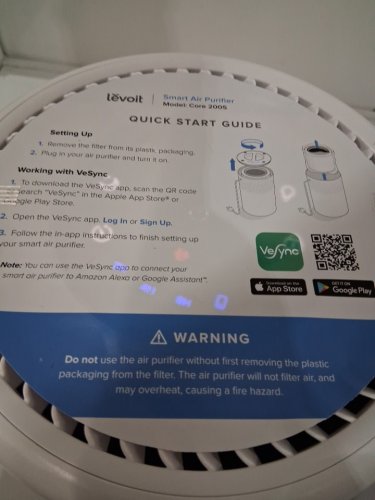 Levoit Core 200S Smart app control Air Purifier - white (model: 200s-p) image 3