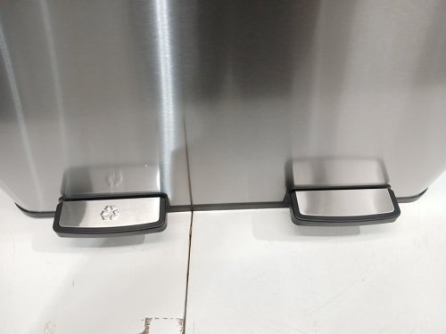 The Step N' Sort Soft Step Dual Trash and Recycling Bin - Silver - 70L (35L Each Side) (Model: 900702) image 4