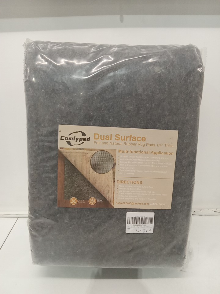 COMFYPAD FELT RUG PAD - nonslip rubber padding FOR ALL FLOORS - 5FT X 8FT - grey image 4