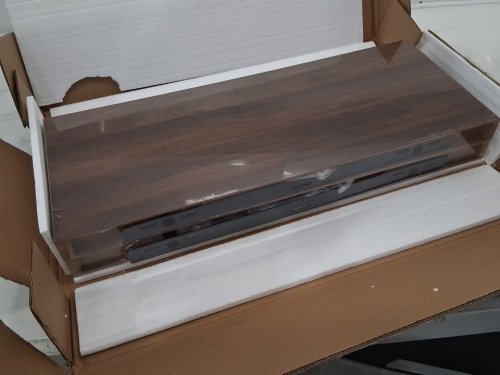 2pk feihorrm Floating Shelves for Wall - 24" x 9.3", Wall Mounted Wood Shelves - walnut image 3