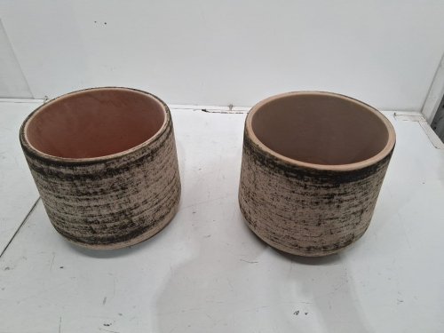 2pk tera galesro planter clay pots/planter clay planters - 9" - murgia/matera/brown(Model: 1992343) image 4