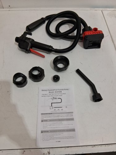 CORDLESS BATTERY POWERED FUEL TRANSFER PUMP - 12GPM - RED/BLACK (MODEL: WDP89B) image 3
