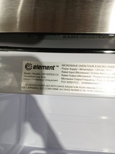 Element Stainless Steel Over The Range Microwave with Auto-Cook Options - 27" - 1.6 cu.ft - Silver (Model: EM160RDS-CA) image 12