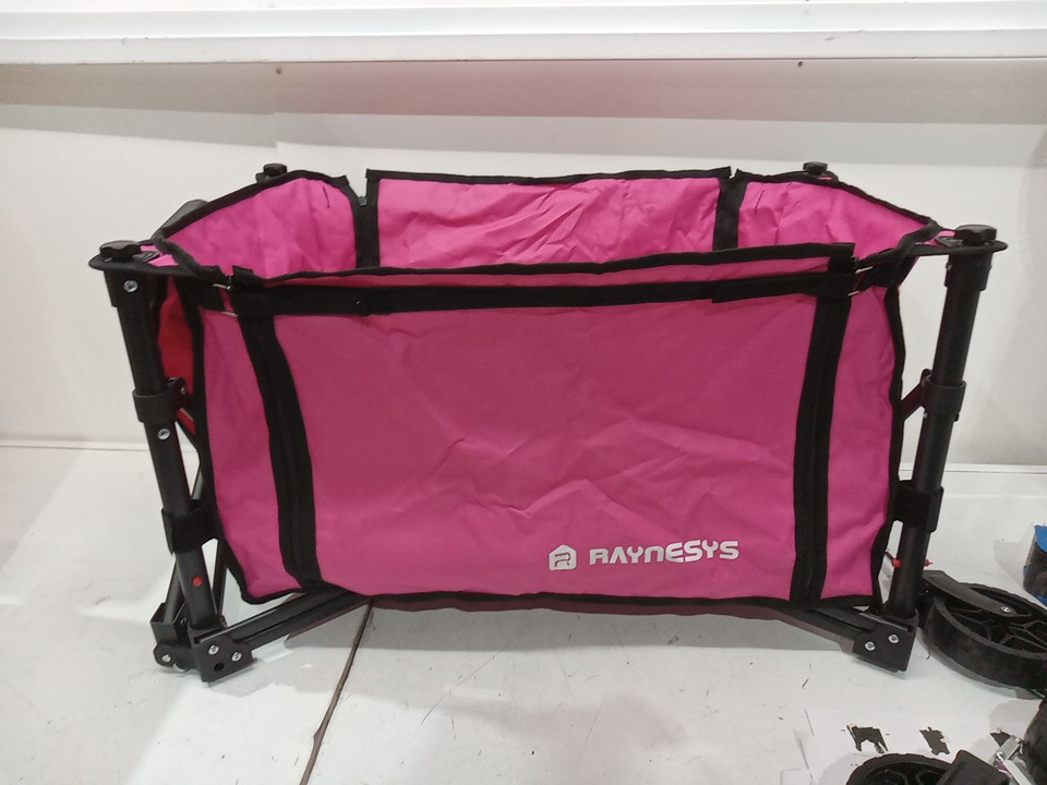 RAYNESYS Collapsible FOLDING WAGON CART - 4cu.ft - 120L - 220LB - pink image 4