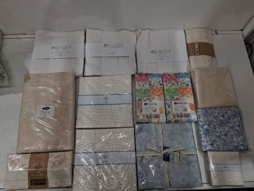15PC ASSORTED CRAFTING FABRIC - ASSORTED STYLES, COLORS AND DESIGNS image 2