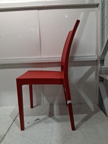 ARETA plastic stacking dining chair - 35" x 17" - red - (model:1011751) image 4