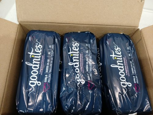 63PK Girls Huggies Goodnites Bedwetting Night Time Underwear - EXTRA LARGE (95-120LB) (model: 53386) image 3
