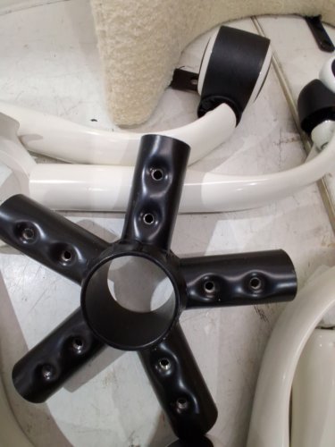 teddy fleece upholstered armless office chair - off white - (model: uslcrdarcecru) image 3