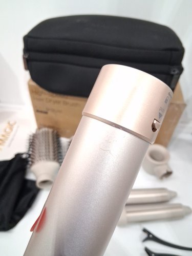 7magic high speed hair dryer brush and 6 in 1 styler - 110 volts - 1200 watts - gold - (model: HB-800) image 5