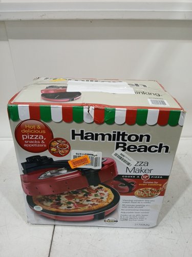 HAMILTON BEACH ROTATING PIZZA MAKER - 12" - RED (MODEL: 31700) image 2