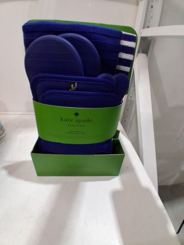 6PC KATE SPADE NEW YORK KITCHEN SET - BLUE/WHITE - (MODEL: 2415202) image 2