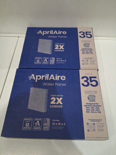x2 AprilAire Humidifier water panel filter replacement - 13" x 10" x 2" (model: 35) image 2