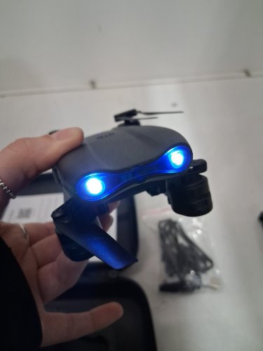E99 PRO Foldable RC Quadcopter Drone WITH CAMERA - 3.7V, 1800MAH - BLACK image 4