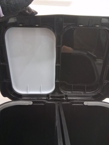 Step N' Sort Dual Trash and Recycling Bin with Slow Close Lid - 20L (EACH) - BLACK (MODEL: SNS402-B) image 5