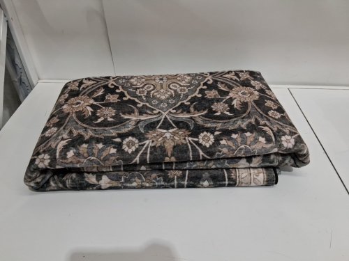 WYATT & ASH ORNAMENTAL AREA RUG - 6FT X 9FT -GREEN/BEIGE (ITEM: 1737288) image 3