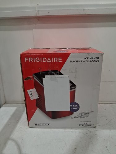 FRIGIDAIRE COMPACT ICE MAKER - MAKES 26LBS/DAY - metallic RED (MODEL: EFIC117-SSRED-COM) image 2