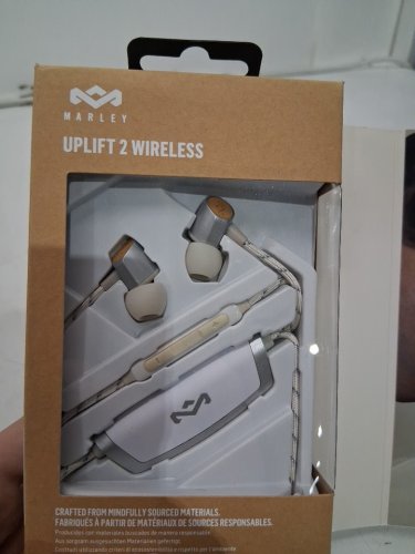 House of Marley Uplift 2 Wireless BLUETOOTH neckband Earbuds - Silver (Model: EM-JE103-SV) image 3