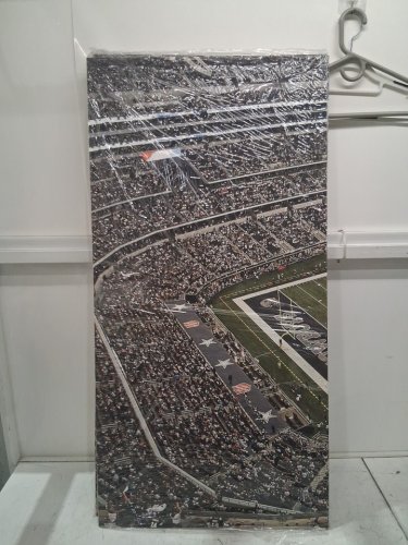 3 panel  New York Gillehe Football Stadium Posters Picture Wall Art  - 19.8" x 39.4" each panel - multicolor image 2