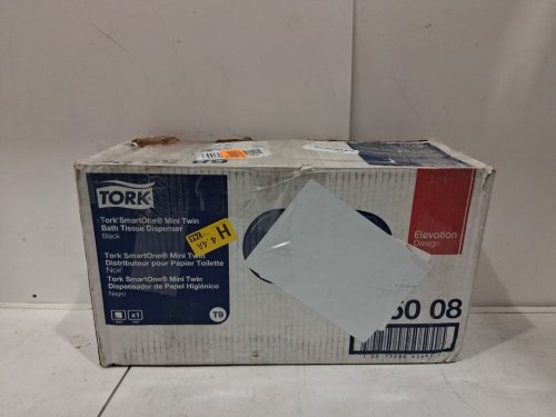 Tork SmartOne Mini Twin Toilet Roll Wall Mounted Dispenser - black - (model: 685008) image 7