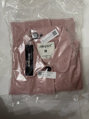 WOMEN'S ALLEGRA K WOOL COAT - EXTRA SMALL - PINK image 2