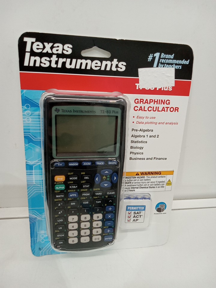 texas instruments graphing calculator - Black (model: ti-83 plus) image 2