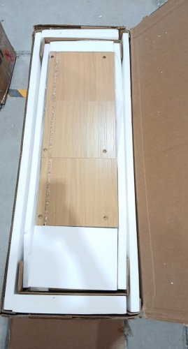 Homfa Shelf Storage Organizer with 3 Movable Drawers - 35.4" x 39.4" x 13" - Brown (Model: FPB-473) image 4