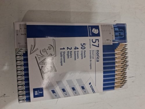 57PC STAEDTLER Norica pencil set with sharpener, erasers and rulers - 2HB - blue (model: 2464444) image 2