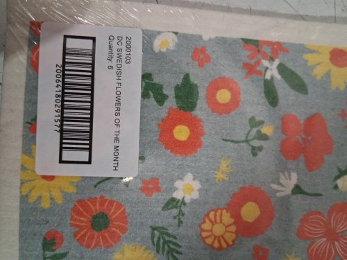 6pk Flowers of Month Swedish Sponge Cloth - 8" x 6.5" - flowers image 4