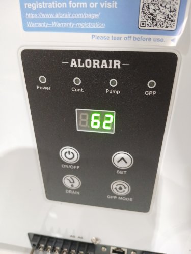 ALORAIR Crawl space Dehumidifier with Pump - 15 GAL - 1300Sq.FT - White (Model: Sentinel HD55P) image 8
