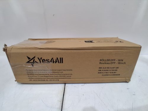 Yes4All Medium Firm Round PE Foam Roller - 18" - Blue - (Model: 673/blue) image 2