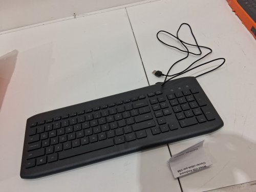 onn. wired usb keyboard - 104 keys - black image 4