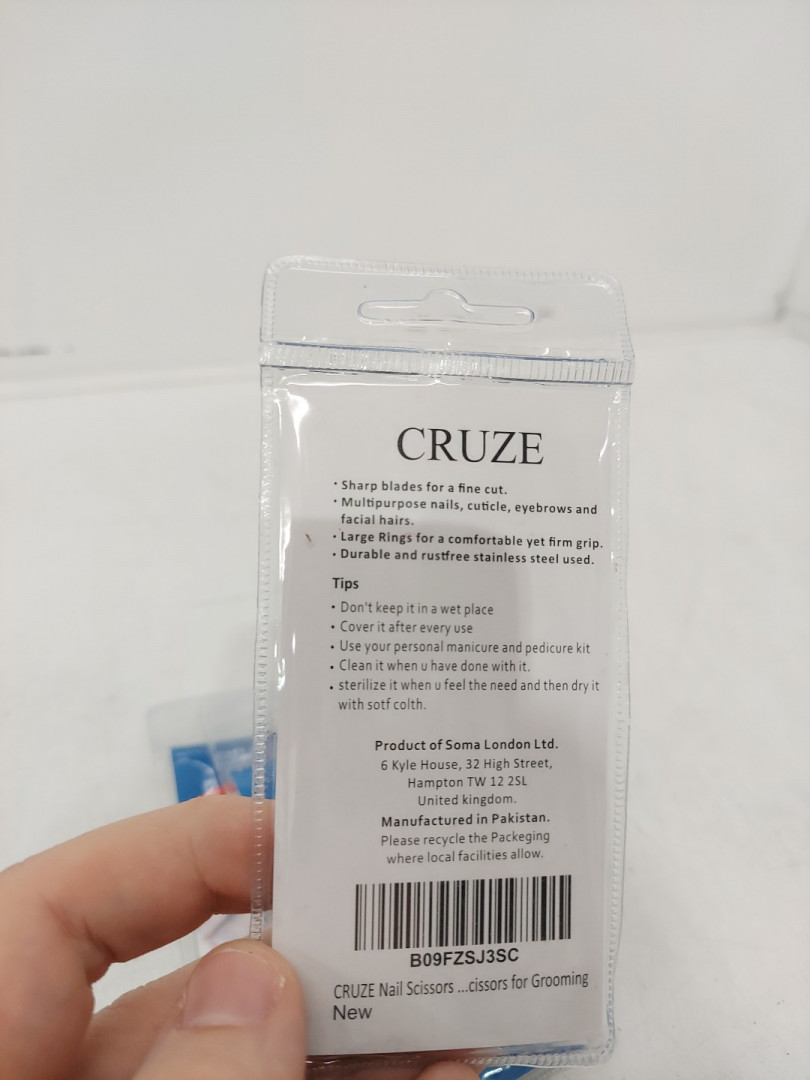 3 CRUZE Extra Fine Curved Nail/grooming Scissors for Manicure, Eyelashes, & more image 3