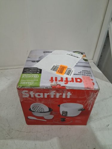 STARFRIT ELECTRIC RICE COOKER - 6 CUP CAPACITY - WHITE (MODEL: 024734) image 2