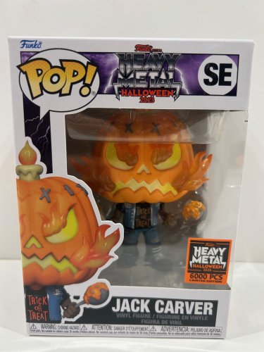 Funko pop! **2023 Halloween convention**limited to 6000 pcs** Funko heavy metal Halloween 2023 - Jack carver vinyl figure (#se) image 2