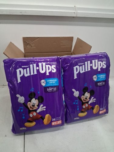 72pk Boy's Pull-Ups dispoable Potty Training Pants - Size 6T-7T (55-75 lbs) - Disney Mickey Mouse (Model: 58579) image 4