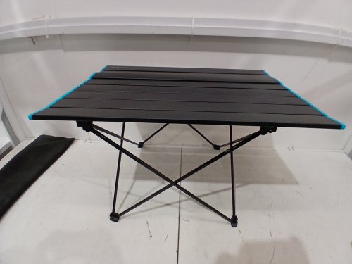 ENAVANT FOLDING ALUMINUM CAMPING TABLE WITH CARRYING BAG - LARGE (18" x 26.5" x 16") - BLACK/BLUE (model: ent-cpt-03) image 5