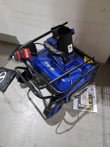 SNOWJOE ELECTRIC SNOW BLOWER WITH DUAL LED LIGHTS - CORDED ELECTRIC - 15 AMP - 22'' - BLUE (MODEL:SJ627E-CVR) image 4