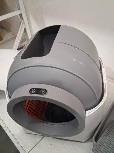 OROLEY AUTOMATIC SELF CLEANING CAT LITTER BOX - WHITE AND GRAY (MODEL: CH-ICB017) image 7