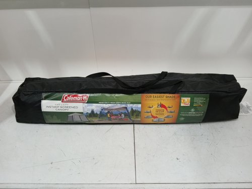 COLEMAN portable SCREENED CANOPY TENT WITH INSTANT SETUP - 11FT x 11FT - BACK HOME SCREENHOUSE SETS UP IN 60 SECONDS - GREY (Model: 2000036712) image 2