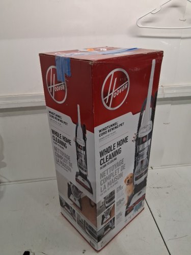 hoover windtunnel all-terrain dual brush roll bagless upright vacuum cleaner machine for carpet & hard floor with versatile tools - silver/red (model: UH71311VCA) image 2