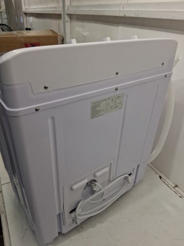 COSTWAY PORTABLE COMPACT TWIN TUB WASHING MACHINE - 17.6LBS CAPACITY - GREY/WHITE - (MODEL: FP11145US-DK) image 6
