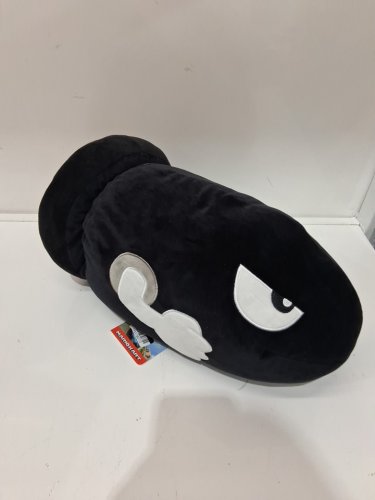 mariokart ultrasoft bullet bill stuffed animal - 16" - black image 2
