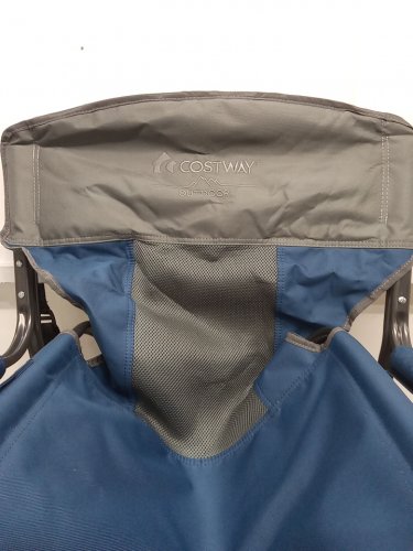 costway heavy-duty folding director camping chair - 45" x 39" - blue (model: np13552) image 6