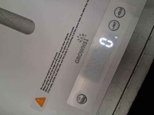 grownsy multifunctional baby weight scale with 27" measurement & lcd screen - 330lbs capacity - 27" x 15" x 10" - white (model: b12h) image 5