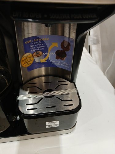HAMILTON BEACH 3-IN-1 FLEXBREW TRIO COFFEE MAKER - 12 CUP GLASS CARAFE - BLACK (MODEL: 49902) image 11