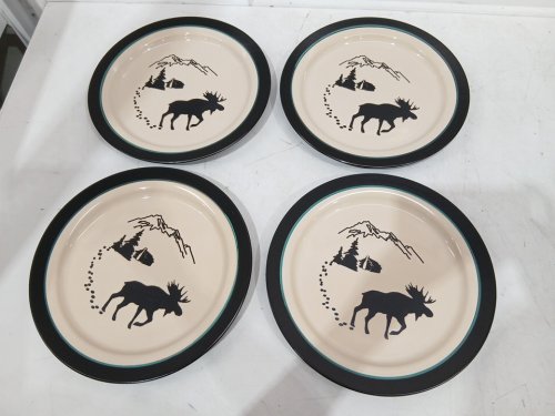 15PC BPS WHITE RIVER HOME dishwasher & microwave-safe dinnerware set - REINDEER BEAR PATTERN (model: 90587-5) image 4
