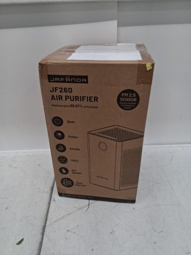 JAFANDA JF260 H13 TRUE HEPA & ACTIVATED CARBON AIR PURIFIER WITH LIGHTS AND QUIET MODE - WHITE - (MODEL: JF260) image 2